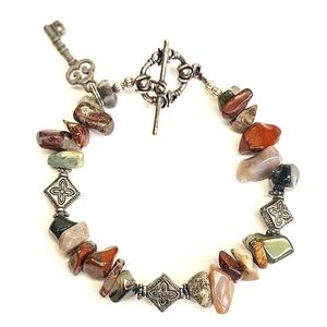 Beautifully Beaded Stone Bracelet